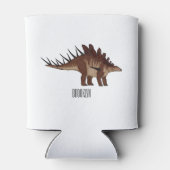 ケトロサウルス漫画イラストレーション 缶クーラー (裏面)