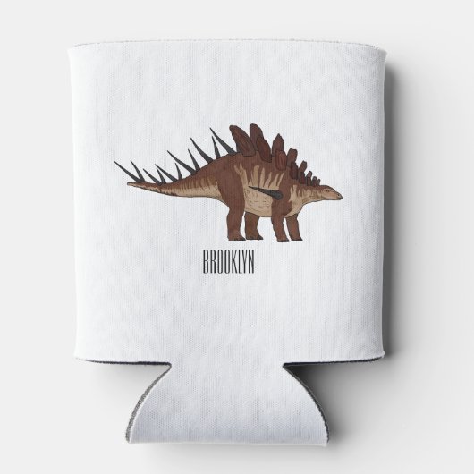 ケトロサウルス漫画イラストレーション 缶クーラー (裏面)