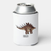 ケトロサウルス漫画イラストレーション 缶クーラー (缶裏面)