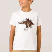 ケトロサウルス漫画イラストレーション Tシャツ (正面)