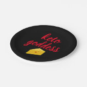 ケト女神チーズスライス ペーパープレート (アングル)