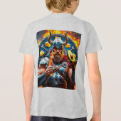 ケト戦士🥓🔥 – 脂肪で強さを燃やす! トライブレンドTシャツ (裏面)