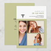 ケドゥケウス 医学部 卒業証書フレーム 招待状 (正面/裏面)