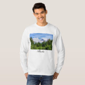 ケナイフィヨルドスノウイ山長袖Tシャツ Tシャツ (正面フル)