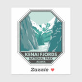 ケナイフィヨルド国立公園アラスカヴィンテージ シール (シート)