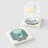 ケナイフィヨルド国立公園アラスカヴィンテージ ストーンコースター (横)