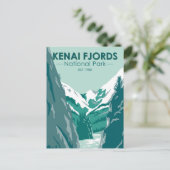 ケナイフィヨルド国立公園アラスカヴィンテージ ポストカード (スタンド正面)