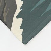 ケナイフィヨルド国立公園イラストレーショントラベルアート フリースブランケット (角)