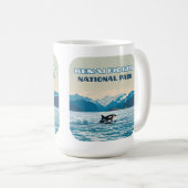 ケナイフィヨルド国立公園オルカアラスカヴィンテージ コーヒーマグカップ (正面右)