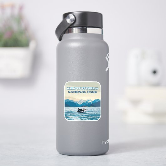 ケナイフィヨルド国立公園オルカアラスカヴィンテージ シール (HydroFlask)