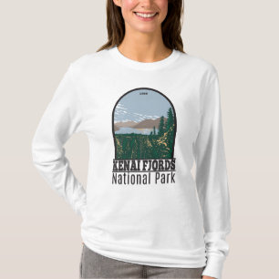 ケナイフィヨルド国立公園スキラケ湖ヴィンテージT- Tシャツ