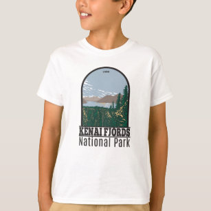 ケナイフィヨルド国立公園スキラケ湖ヴィンテージT- Tシャツ