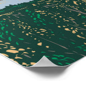 ケナイフィヨルド国立公園スキラックヴィンテージ ポスター (角)