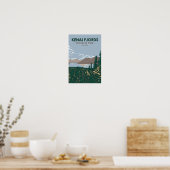 ケナイフィヨルド国立公園スキラックヴィンテージ ポスター (キッチン)