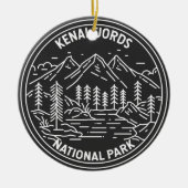 ケナイフィヨルド国立公園ヴィンテージモノリン セラミックオーナメント (正面)