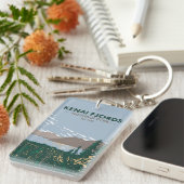 ケナイフィヨルド国立公園ヴィンテージ両面 キーホルダー (正面右)