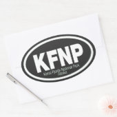 ケナイフィヨルド国立公園 楕円形シール (封筒)