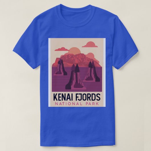 ケナイフィヨルド国立公園 Tシャツ (デザイン正面)