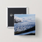 ケナイフヨルド国立公園の出口氷河 缶バッジ (正面&裏面)