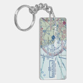 ケナイ空港図/タクシー図 キーホルダー (正面左)