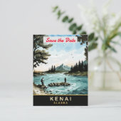 ケナイ アラスカ 山 湖 ウェディング インビテーション (スタンド正面)