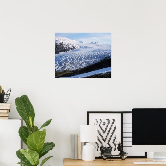 ケナイ・フィヨルド国立公園の氷河を出る ポスター (ホームオフィス)