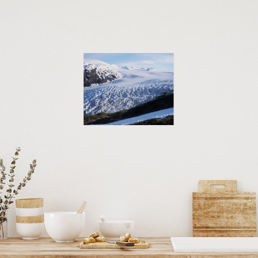 ケナイ・フィヨルド国立公園の氷河を出る ポスター (キッチン)