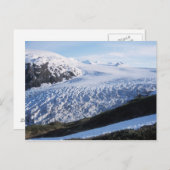 ケナイ・フィヨルド国立公園の氷河を出る ポストカード (正面/裏面)