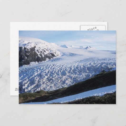 ケナイ・フィヨルド国立公園の氷河を出る ポストカード (正面/裏面)