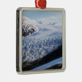 ケナイ・フィヨルド国立公園の氷河を出る メタルオーナメント (右)