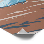 ケナイ・フィヨルド国立公園ハーディングアイスフィールド ポスター (角)