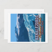 ケナイ・フィヨルド国立公園 – アラスカ統一された州 ポストカード (正面/裏面)