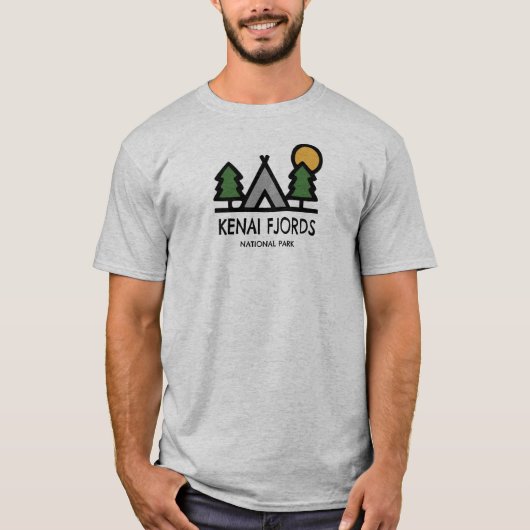 ケナイ・フィヨルド国立公園 Tシャツ (正面)