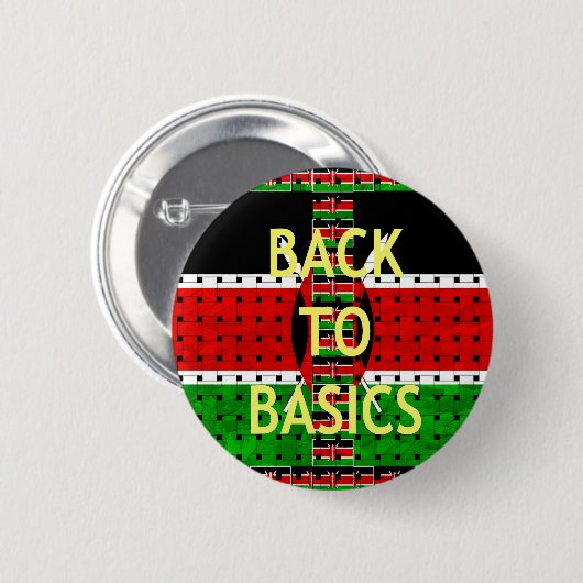 ケニはっきりしたアンのモチーフ：基本に戻る美学 缶バッジ (正面&裏面)