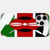 ケニアお祝いカラフル国旗の地図ベクトルアートワーク Case-Mate iPhoneケース (裏面 (横))