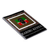 ケニアお祝い：心のこもったケニアウェルカム ノートブック (右側)