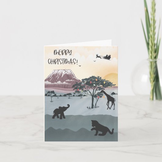 ケニアからのメリークリスマス カード (正面)