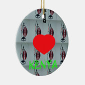 ケニアが大好き セラミックオーナメント (右)