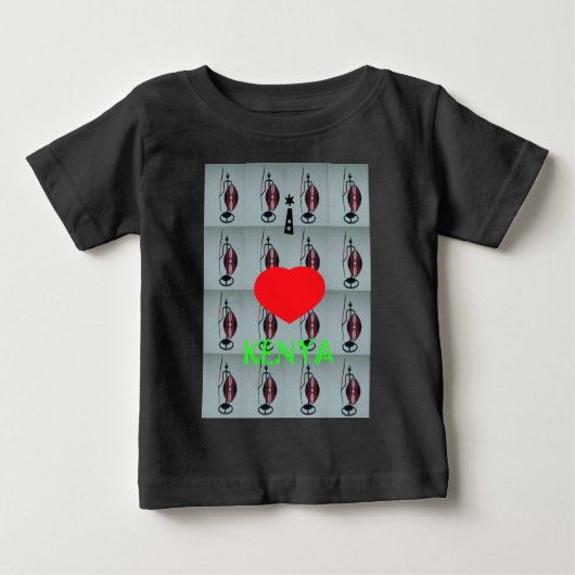ケニアが大好き ベビーTシャツ (正面)