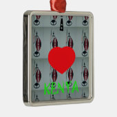 ケニアが大好き メタルオーナメント (右)