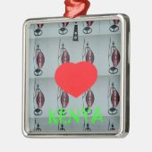 ケニアが大好き メタルオーナメント (左)