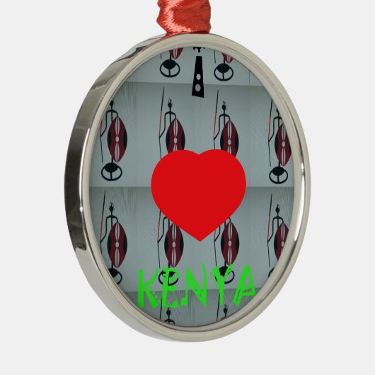ケニアが大好き メタルオーナメント (右)