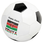 ケニアとケニア国旗 タイルにあなたの名前 サッカー サッカーボール (3/4)