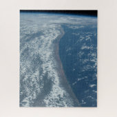 ケニアとソマリアのインディアン海海岸線。 ジグソーパズル (縦)