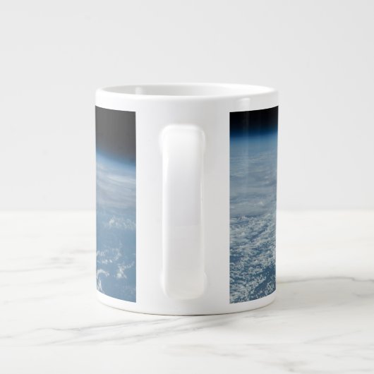 ケニアとソマリアのインディアン海海岸線。 ジャンボコーヒーマグカップ (裏面)