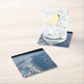 ケニアとソマリアのインディアン海海岸線。 スクエアペーパーコースター (インサイチュ)