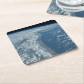 ケニアとソマリアのインディアン海海岸線。 スクエアペーパーコースター (アングル)