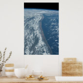 ケニアとソマリアのインディアン海海岸線。 ポスター (キッチン)