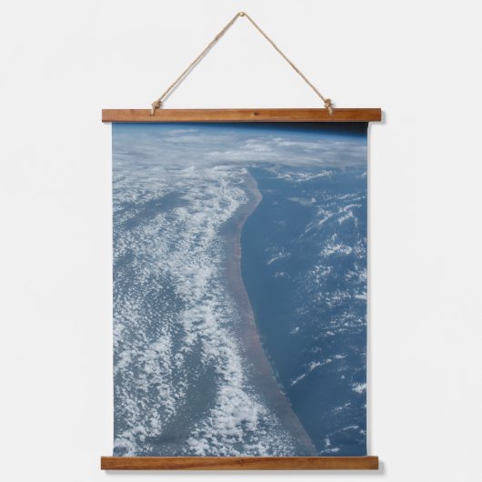 ケニアとソマリアのインディアン海海岸線。 吊り下げ型タペストリー (正面)