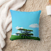 ケニアのアカシアツリー クッション (ブランケット)